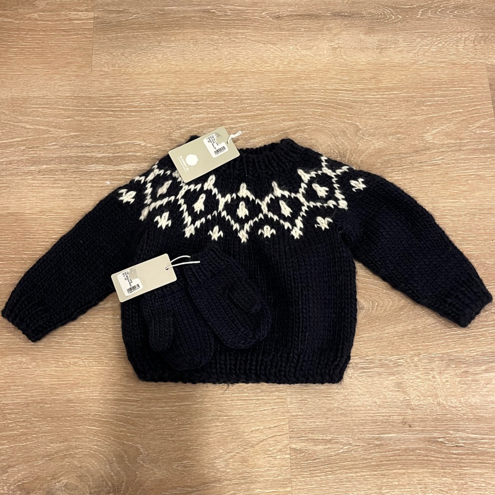 The Blueberry Hill NWT Navy Icicle Sweater